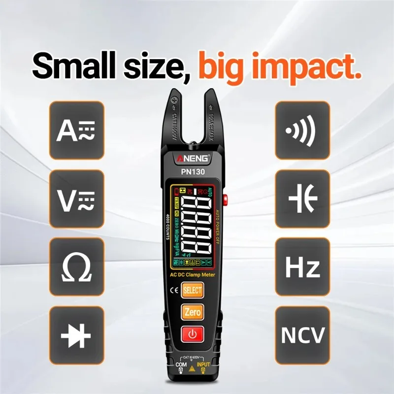 ANENG  PN130 Intelligent Digital Clamp MeterVoltage Current Protable Multimeter Capacitance Resistance Testers