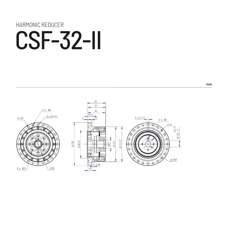 

Độ Chính Xác Cao Ngang Điều Hòa Giảm Tốc Robot Công Nghiệp Chung Giảm Tốc CSF-32-50/80/100/120-Ⅱ Series