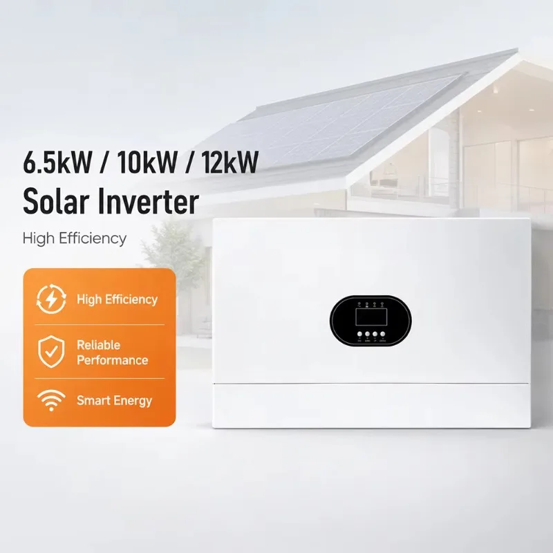 6.5KW 10KW 12KW Hybrid Solar Inverter WiFi MPPT Pure Sine Wave For Residential Energy Storage
