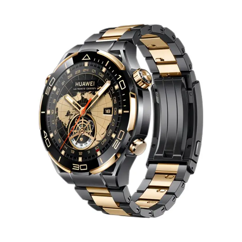 New Product Original HUAWEI WATCH ULTIMATE DESIGN Extraordinary Master Gold Watch Two-way Beidou Satellite News