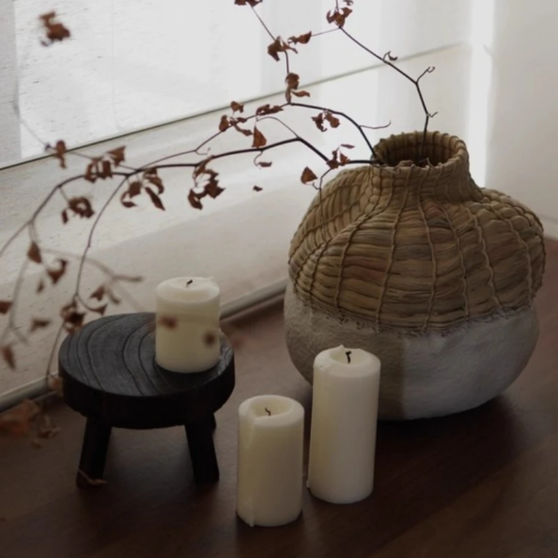 

Ваза из смолы в античном стиле, цветочный горшок для медитации в стиле дзен для декора дисплея отеля, винтажное украшение для дома, образец комнаты, художественное украшение