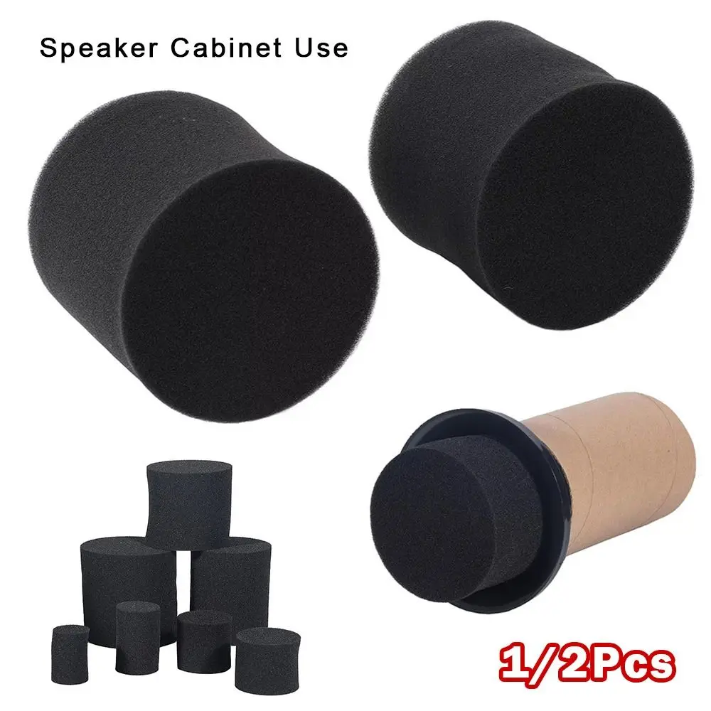 1/2Pcs 35-85mm Diameter Speaker Guide Tube Sponge Plug 50-100mm Height Low-frequency Optimization Bass Air Duct Foam Bung