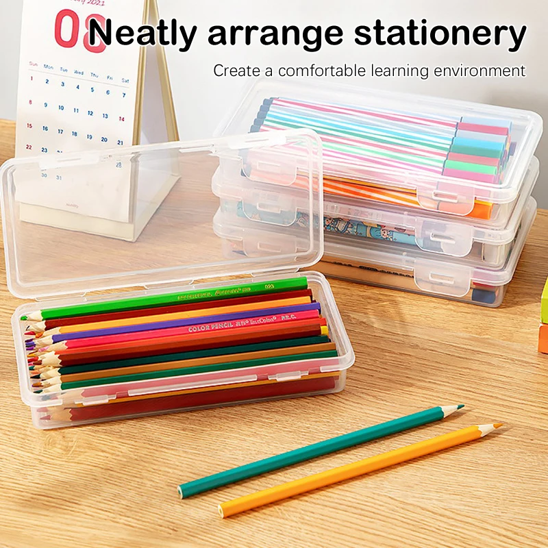 Transparent Box Drawing Pencils Sketch Box Sketching Kit Art Sketch Supplies Charcoals Kneaded Eraser Extender Pencil Case