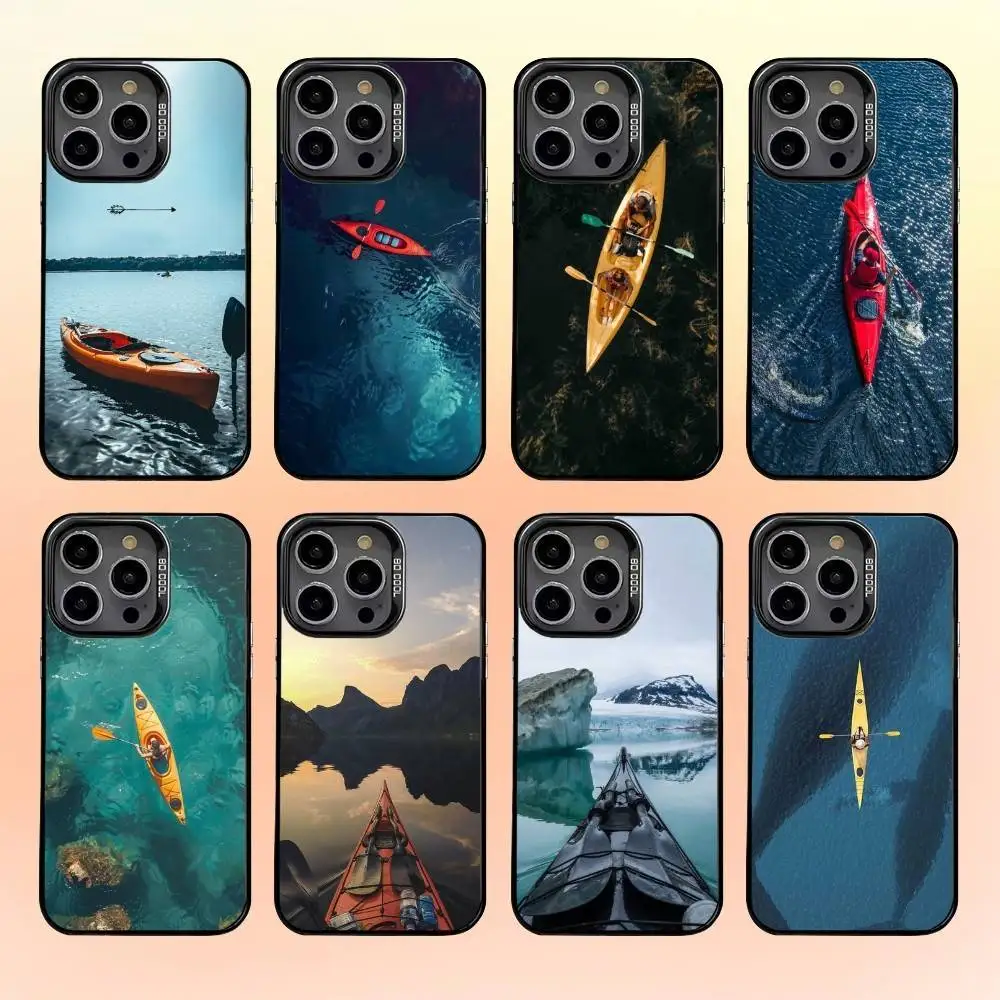 

K-Kayaking S-Sprot Phone Case For iPhone 16,15,14,13,12,11,Pro,MAX White Matte Shockproof Cover