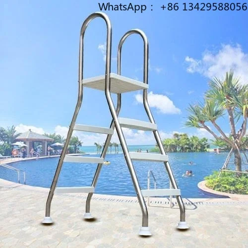 BloneDolphin Double-Sided Herringbone Stainless Steel Eco-friendly Pool Ladder Bracket Cross Brace for Ground Pools