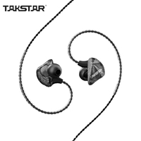 TAKSTAR TS-2300 In Ear Monitoring Earphones Dynamic Stereo Earphones Lightweight 3.5mm Universal Plug 2.5m/8.2ft Wired Earbuds