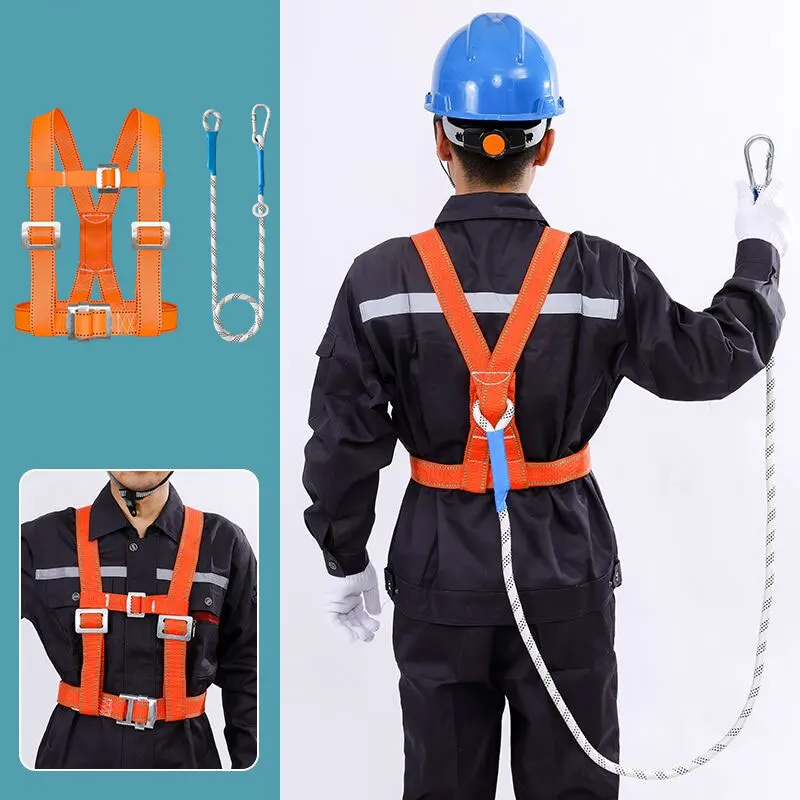 

Outdoor Rock Adjustable Safety Vests Outdoor Safety Harness Five-point High Altitude Work Safety Belt Climbing Protect Equipment