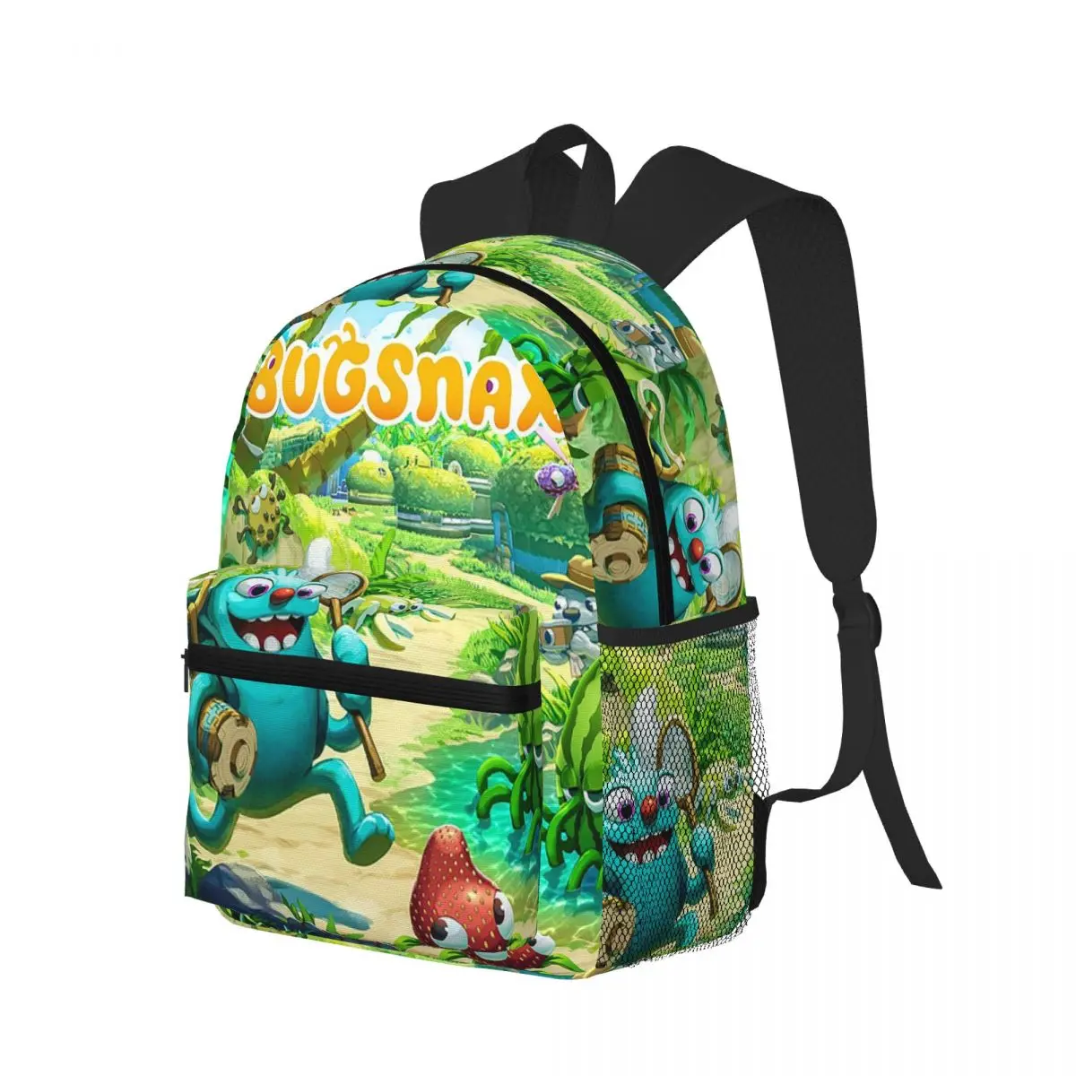 Bugsnax Game Poster Student Backpack School Bag Hiking Travel Daypack for Men Women Bookbag Shoulder Bags