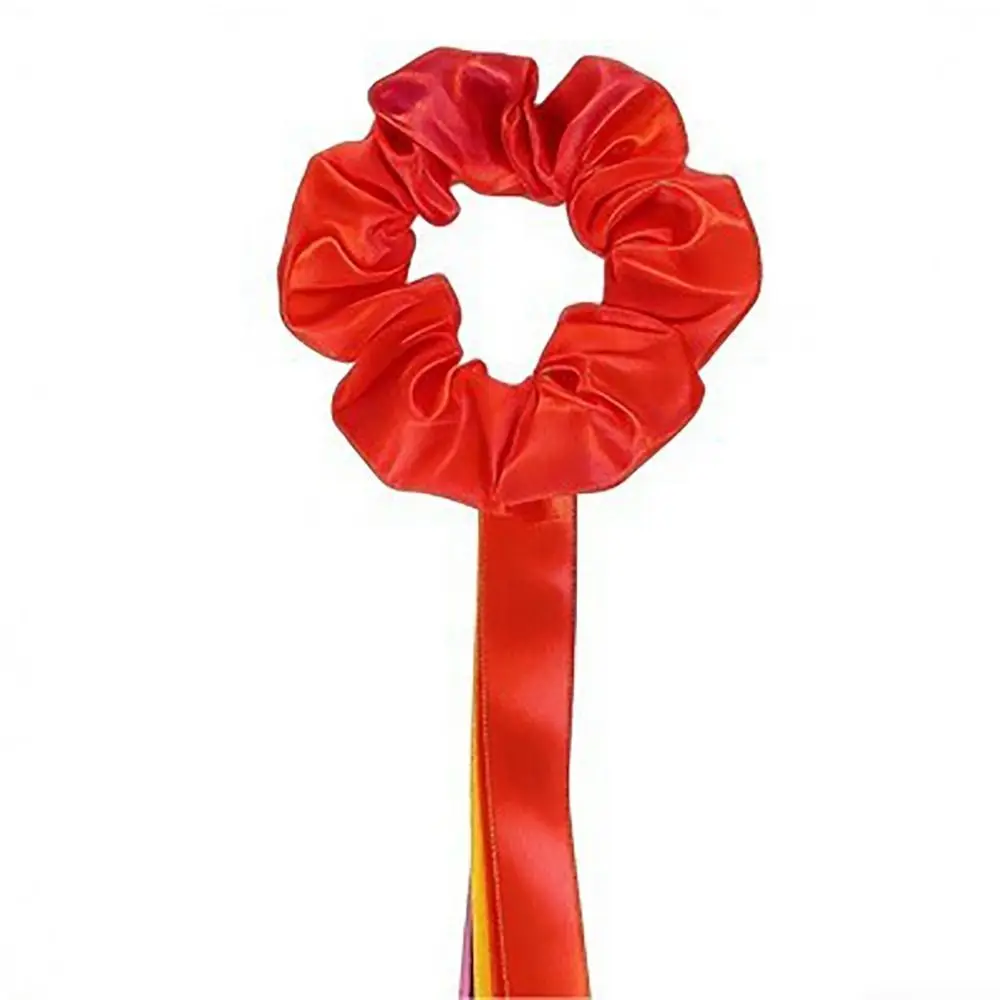 Tanz-Accessoires Polyester Gymnastik Langes Band Elastisches Regenbogenband Stirnband Mehrfarbige Handgelenkbänder Cheerleading – Detail 4