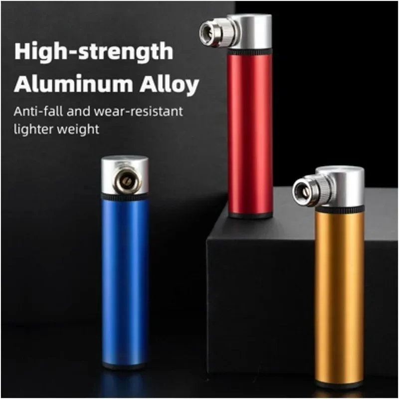 Portable Air Pump Pump Mini High Pressure Hand Pump Bike Pump Tire Air Inflator Valve for Road Bikes Mountain Bikes Basketball