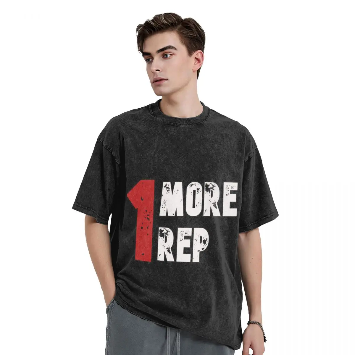 

1 more rep T-Shirt boys animal print essential t shirt basketball graphic tees heavyweights mens t shirts top quality