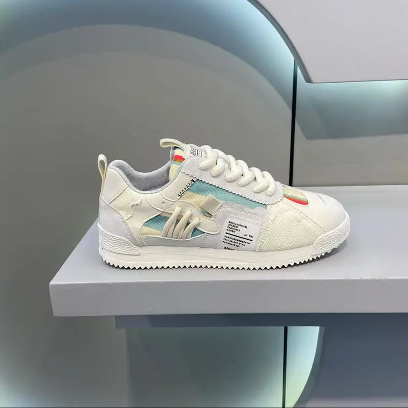 الكلاسيكية قماش الرجال أحذية رياضية غير رسمية موضة الذكور تنفس المشي أحذية رياضية خفيفة الوزن الانزلاق على الرجال أحذية التنس زوجين الشقق #2