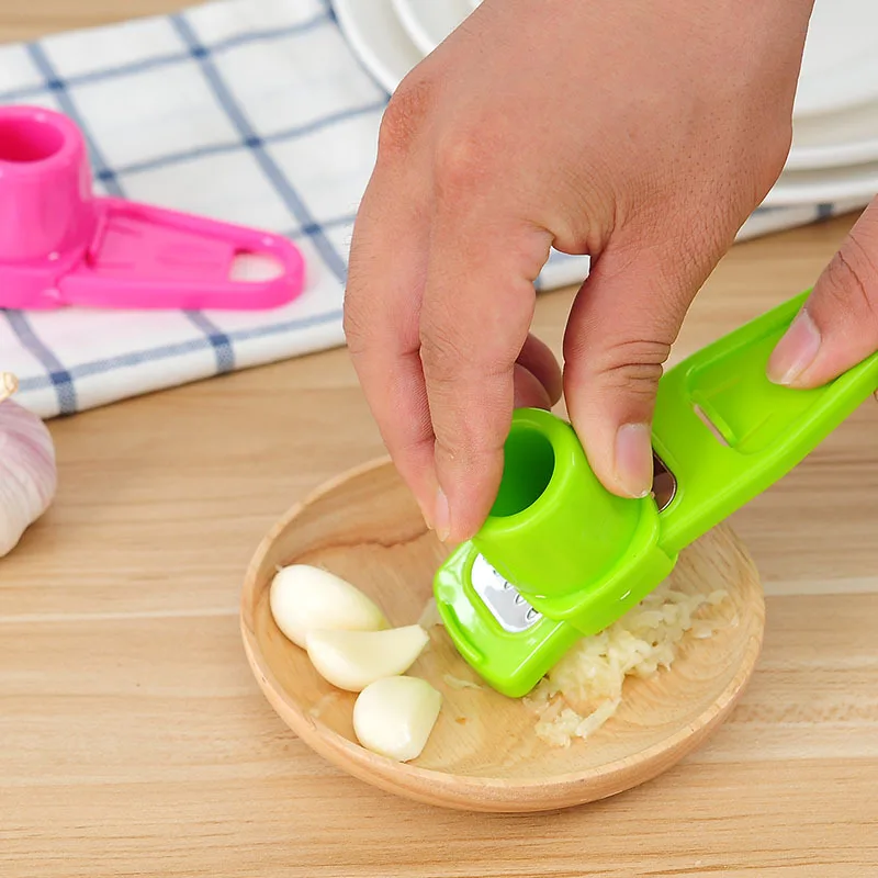 Multi-functional Garlic Grinder Kitchen Tool Ginger Grater Abs New Material Onion Creative Cutter Compact Size Easy To Use