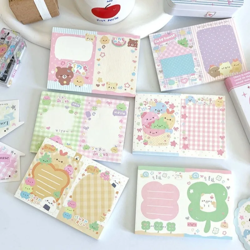 لطيف الحد الأدنى ملاحظات لاصقة المسيل للدموع مذكرة الوسادة ملاحظات الديكور الجمالية