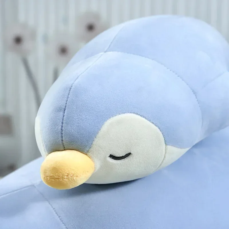 70cm muito bonito simulação animal pinguim brinquedo de pelúcia modelo deitado dormir pinguim boneca carro sofá cama segurar travesseiro presente