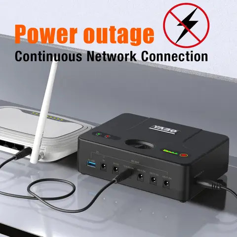 SL3402 Kommunikationsutrustning DC USB Uppladdningsbart litiumbatteri Mini DC UPS Liten DC Avbrottsfri strömförsörjning 10 best sales USB-UPS - №9