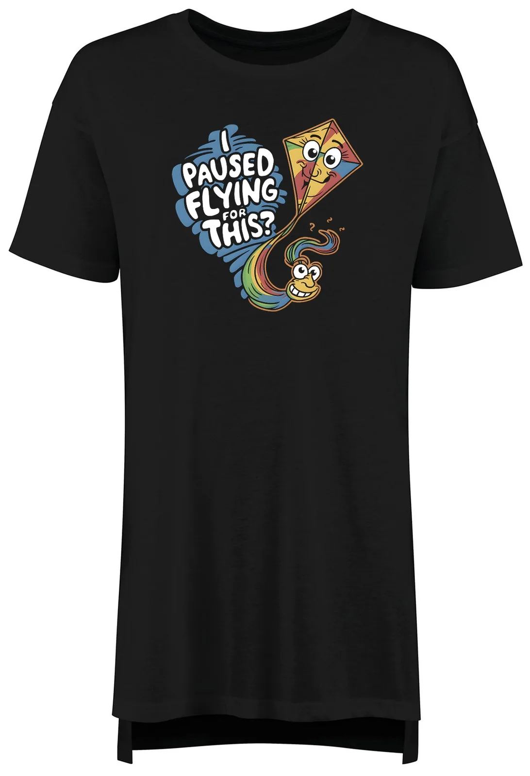 Funny Kites Nightie Womens I Paused Flying for This? Ladies Night Shirt Gift