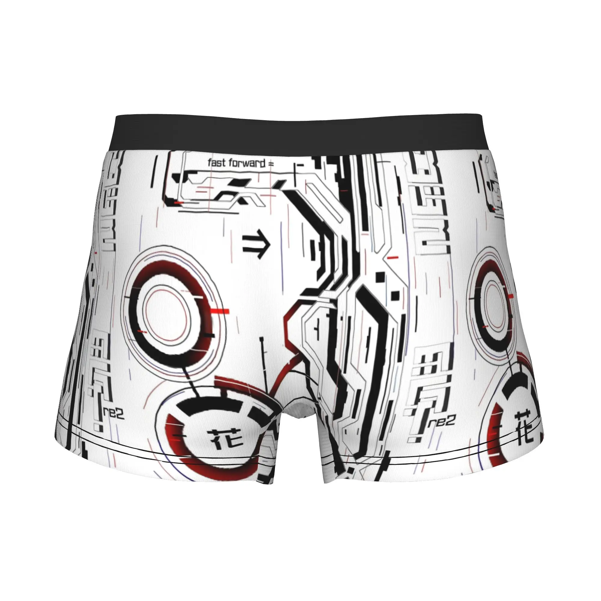 Funny Cybernetic Flower Techwear  Boxers Shorts Panties Men's Underpants Breathable C-Cyberpunks Circuit Board Briefs Underwear