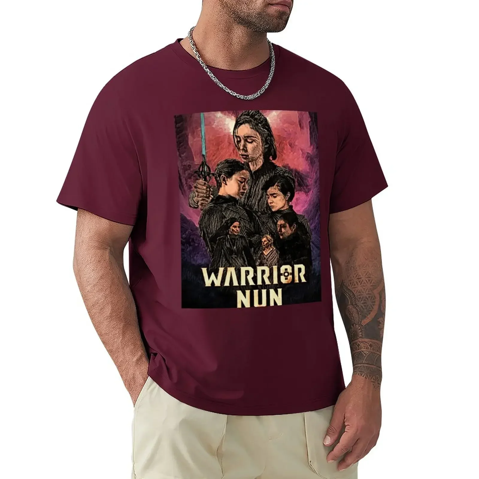 Warrior Nun Season 2 Poster T-Shirt plus size top heavyweights Short sleeve tee men mens designer clothes new in tops & tees