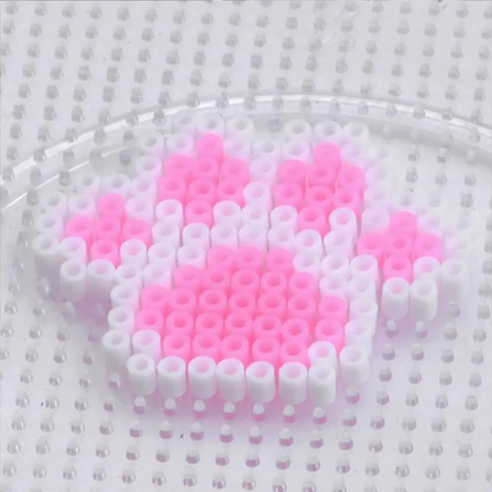 퓨즈 비즈 보드 어린이를위한 5mm 대형 투명 플라스틱 Pegboards 공예 비즈 픽셀 퍼즐 Pegboards 크리 에이 티브 수제 공예 장난감 선물