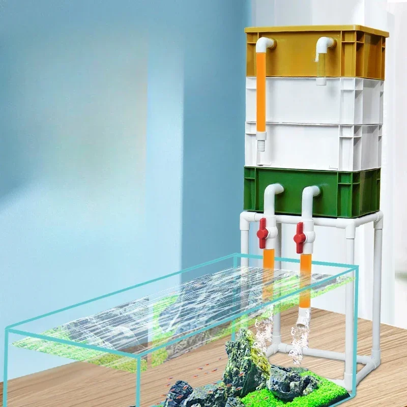 Фильтр-коробка для аквариума Фильтр для аквариума «три в одном»