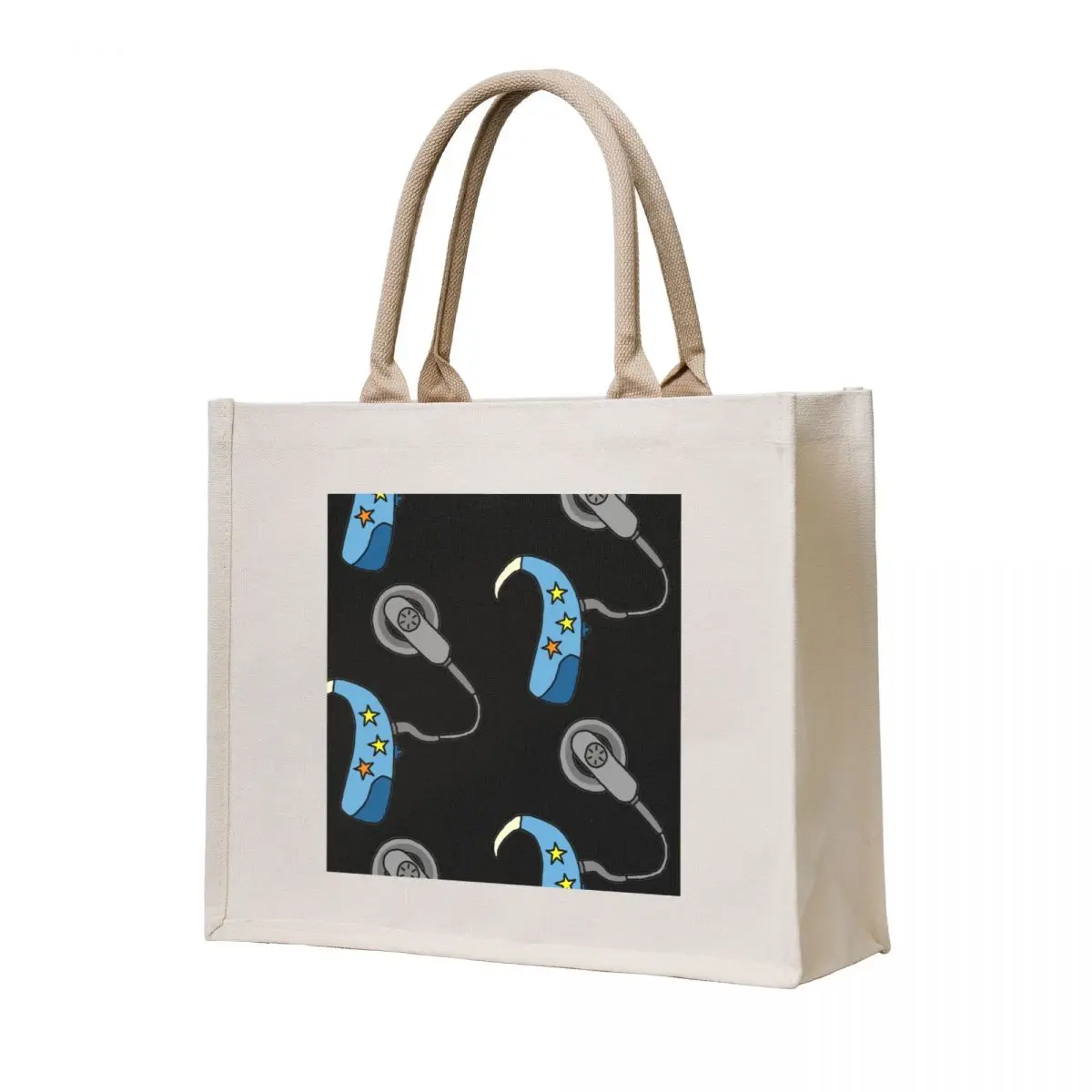 Cochlear Implant - Blue Tote Bag reusable shopping bag shopper bag woman canvas bags tote custom