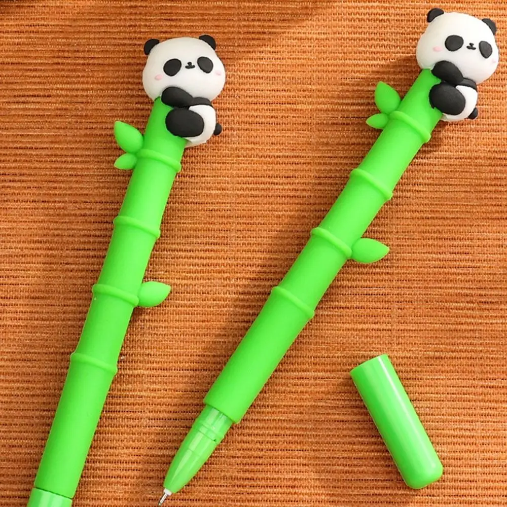 Funny Creative 3D Panda Neutral Gel Pens Fashion Kawaii Writing Smoothly Pen Cartoon Ball Signature Pen Cute Stationery