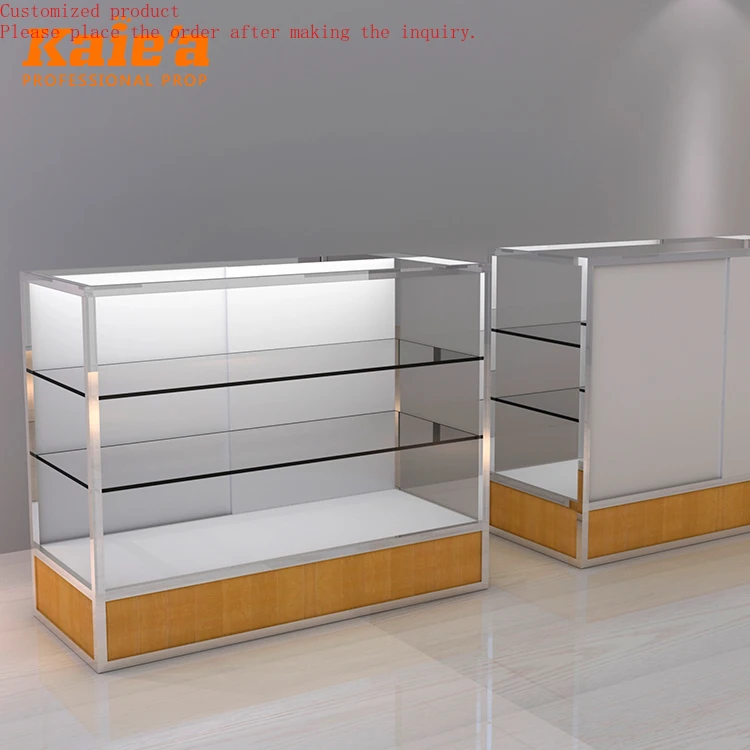 

Hot Sell Design Glass Jewellery Showcase Jewelry Counter Display Kiosk Design Shop Glass Cabinets Jewelry Display Showcase
