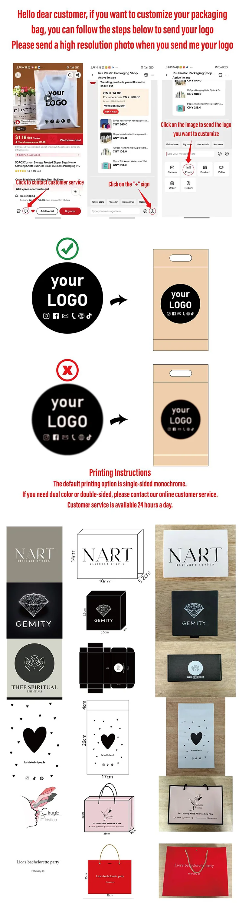 50 tragbare Expressbeutel, große, dicke Kleidungsverpackungsbeutel, Transport- und Logistikverpackungsbeutel, können mit Logo individuell gestaltet werden. – Detail 2