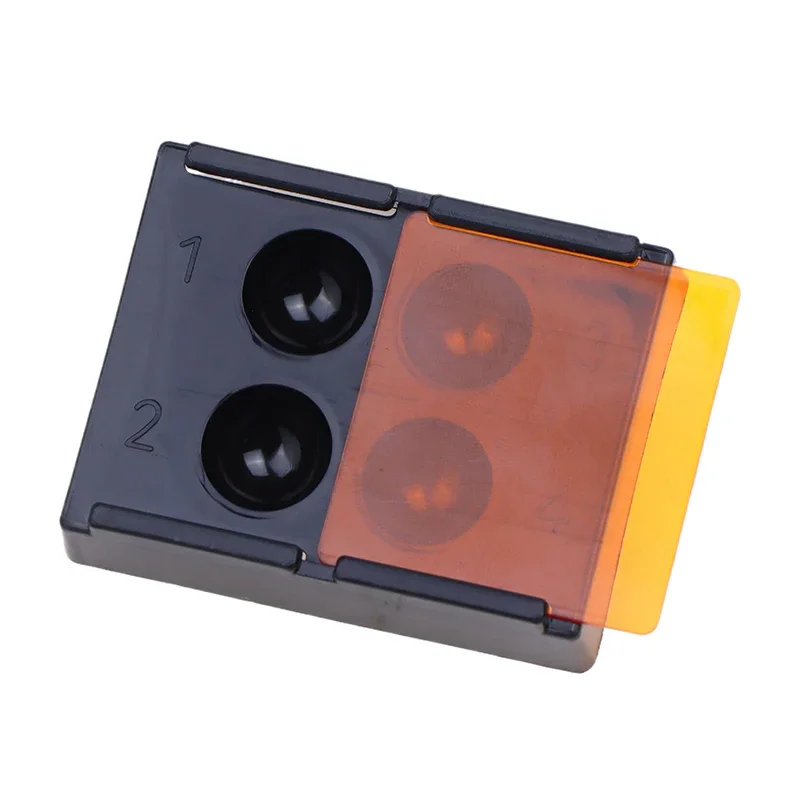 

1PCS 4 Holes Dental Shading Light Box Composite Resin Mixing Well Light-proof Storage Hading Color Toning Case Dentist Material