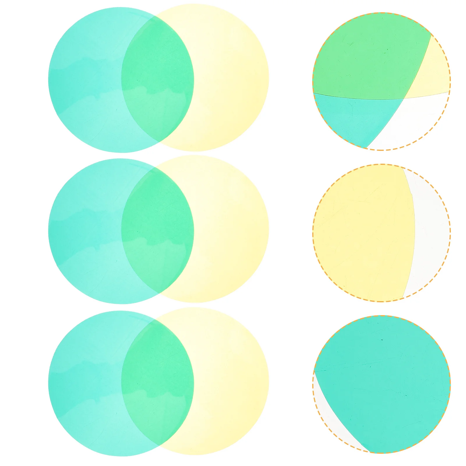 

10pcs Filter Lens For Spotlight 10Cm Plastic Replacement Handheld Spotlight Accessories Outdoor Photography Lighting Gear