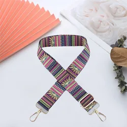 Shoulder Strap Accessorie Stripe Ethnic Style Colorful Hardware Widening And Thickening Backpack Versatile Carrying Bag Belt