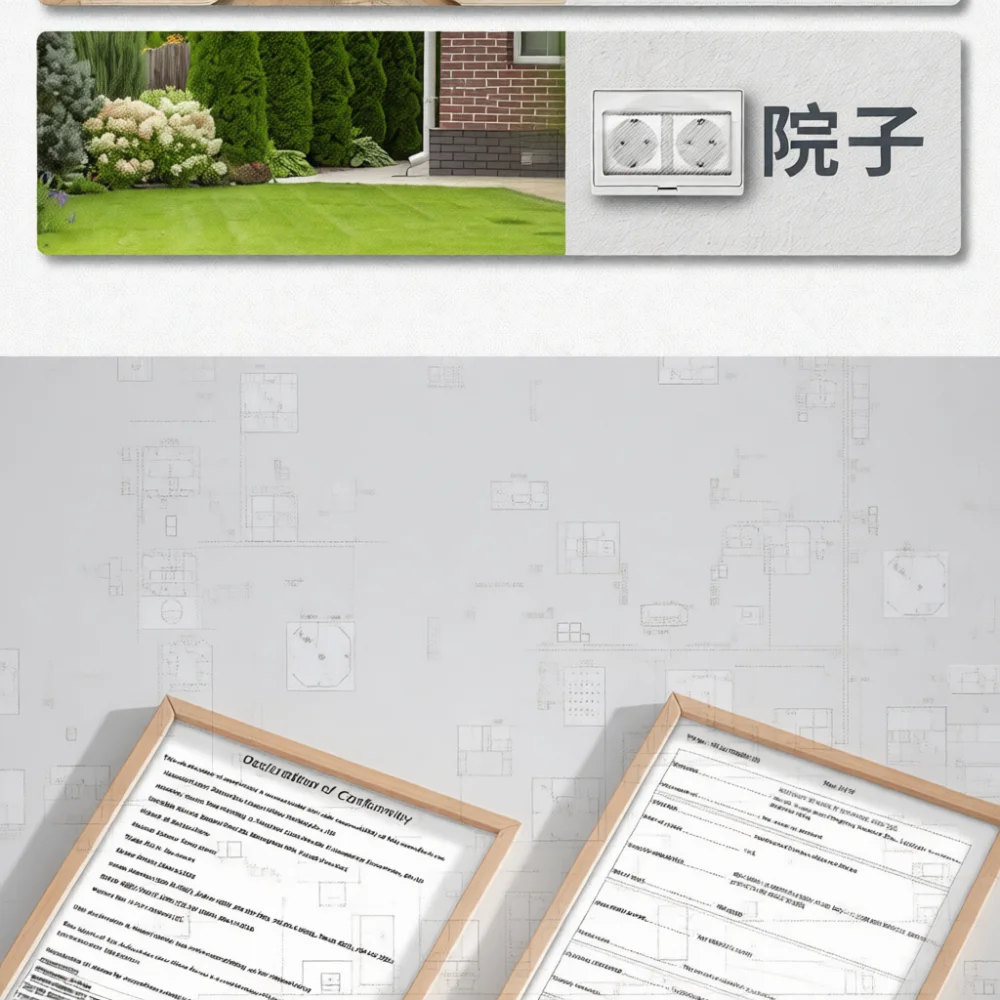 Outdoor IP55 Waterproof Socket German Standard Wall Power Outlet Surface Mounted Electric Connection Hardware Supply