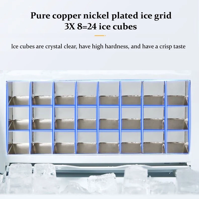 الجملة ضاغط محمول صغير التبريد كونترتوب صانع مكعبات الثلج #4