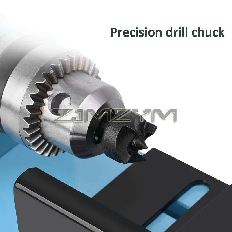 Mini Wood Lathe Machine Buddha Pearl Lathe Grinding Polishing Wood Drill Rotary Tool DIY Woodwork Tool