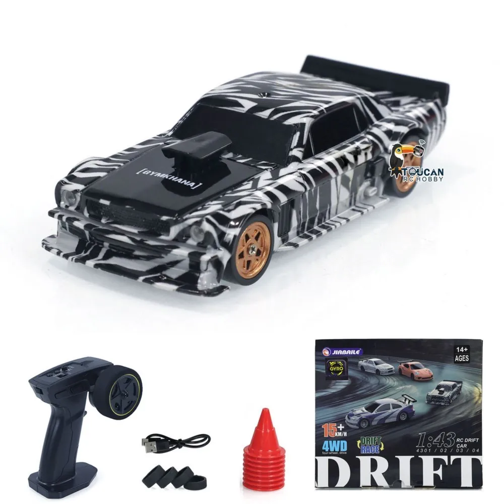 Mini coche de velocidad RC 4WD 2,4G, escala 1/43, RTR, tracción en las cuatro ruedas, Radio Control, coches de carreras a la deriva, juguete, modelo de alta velocidad, regalo para niños