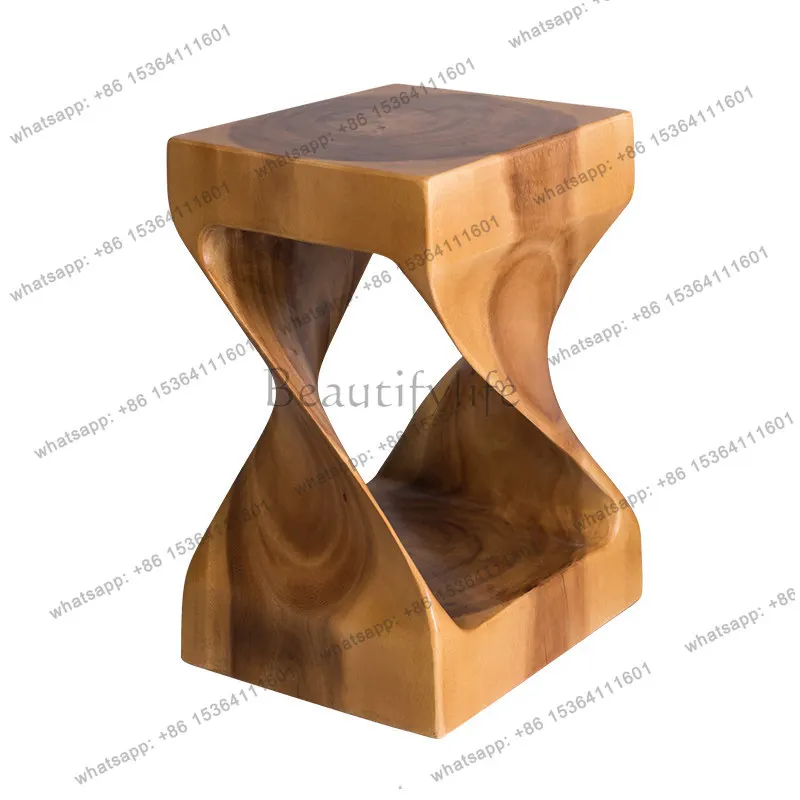 Mobius side several Nordic logs carving root carving pier B & B inn hotel stool