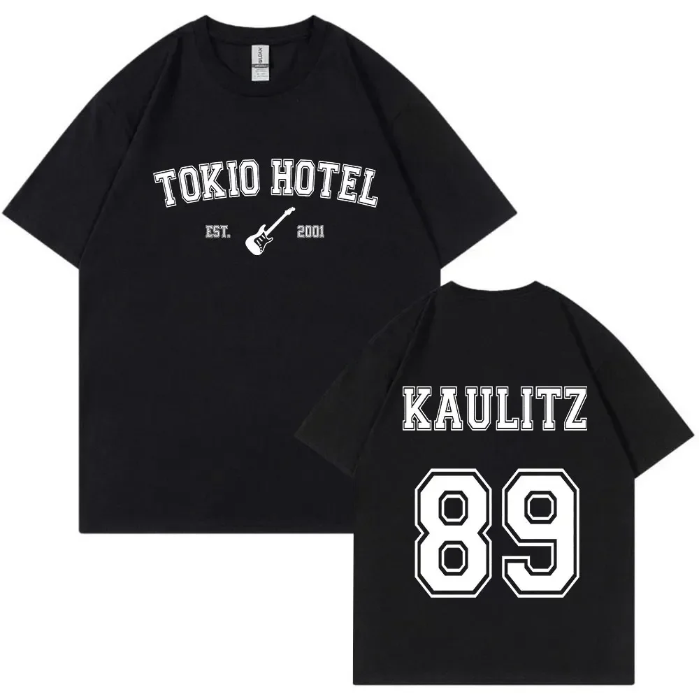 2024 Rock Band Tokio Hotel Kaulitz Mens T-shirt Fashion Pure Comfort Tees Short Sleeve T Shirt Hip Hop Punk Streetwear Man Tops