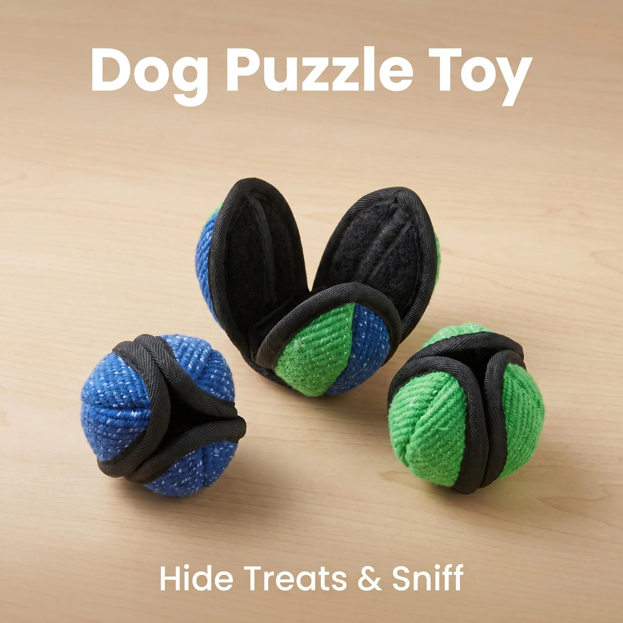 Balle à mâcher distributrice de friandises pour chien en forme de lotus de 7 cm, jouet interactif durable en tissu tricoté pour l'entraînement et le jeu de rapport des chiots