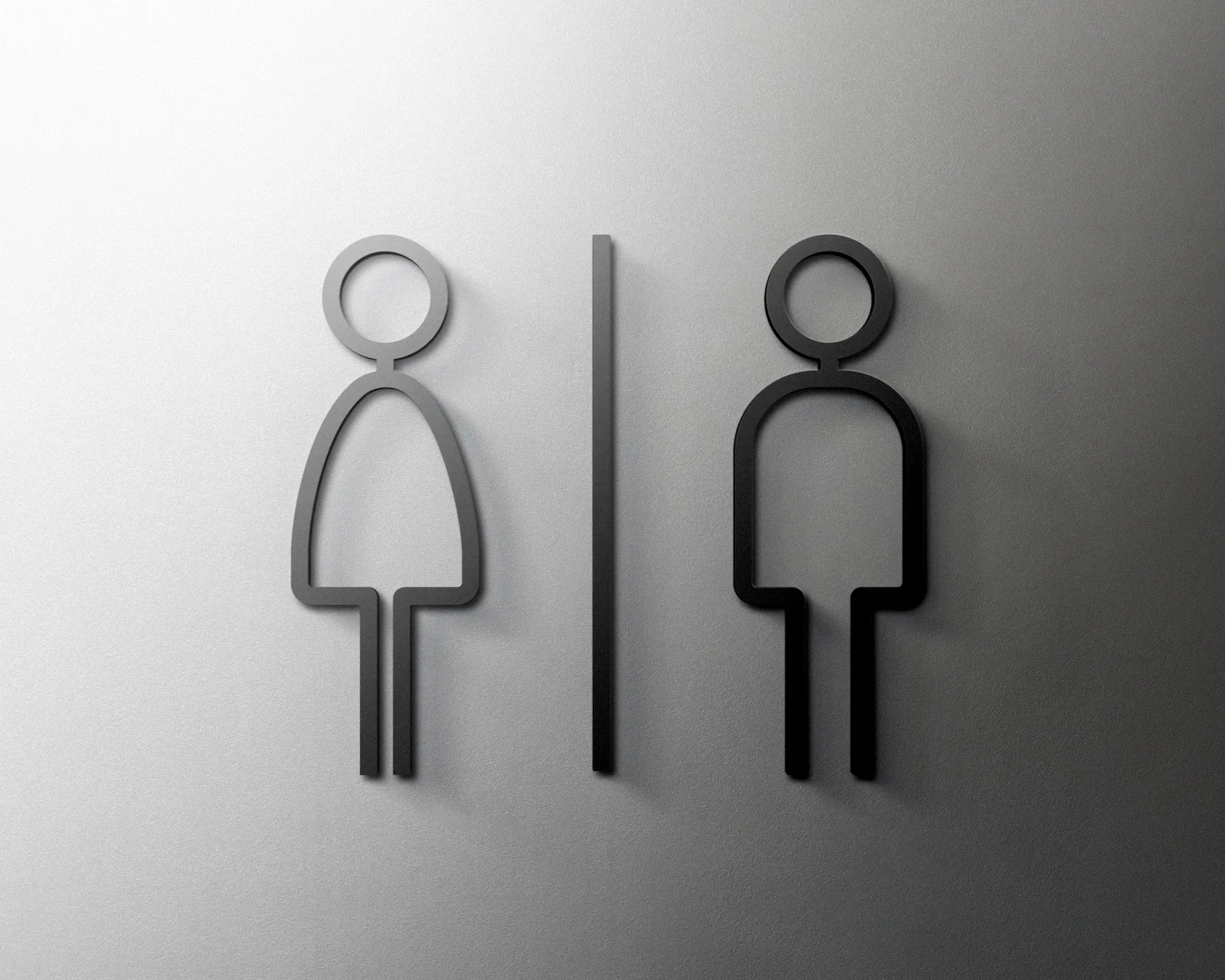 Pop Black Gold Color Toilet Sign Plate Acrylic 3D Wash Room Door Wall Label Sticker Wc Holder Signage Board Art Hotel Home Decor