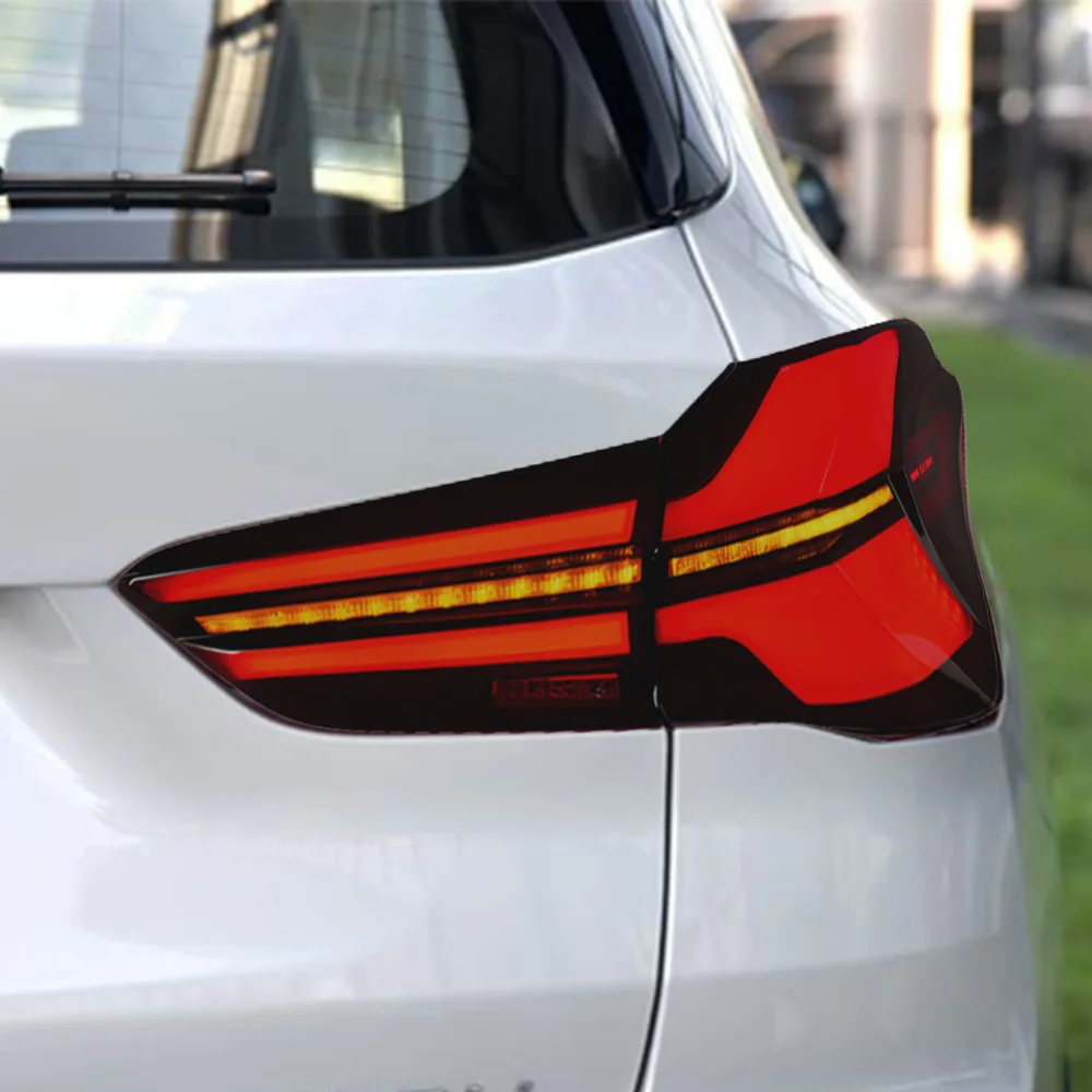 

Для BMW X1 2016-2022 F49 светодиодные задние фонари автомобиля в сборе, обновление, анимация запуска, динамический мигающий сигнальный светильник, инструменты, аксессуары