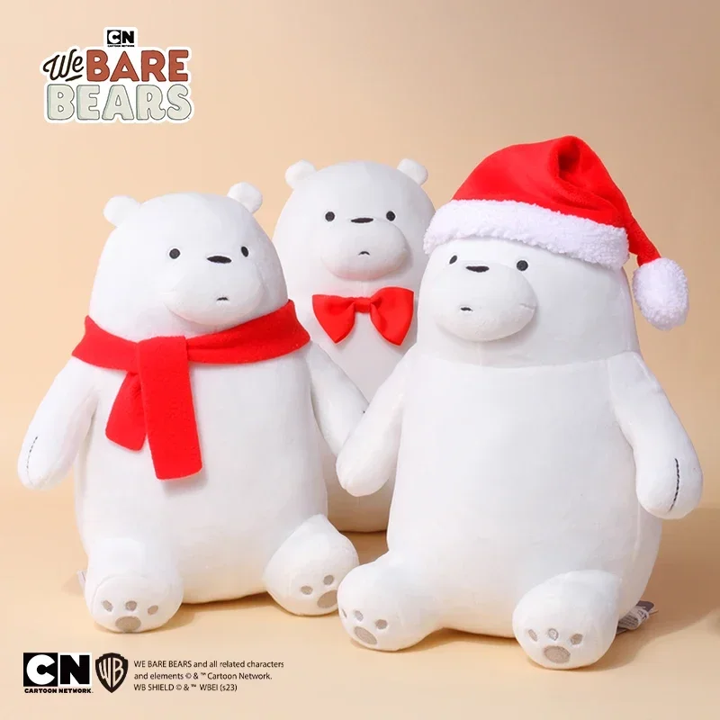 10 Inch We Bare Bears Christmas Gift Peluches Xmas Plush Toys Soft Bear Stuffed Dolls Plushies Original