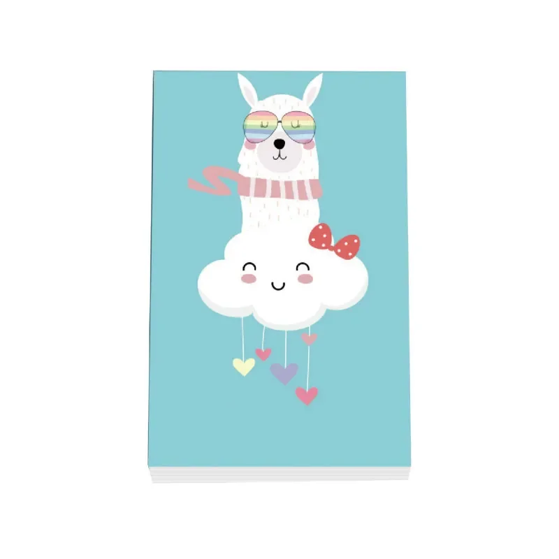 Cute Alpaca Memo Note Paper TearAble Cartoon Animal Note Pad Office Student Stationery Supply School Supplies Notebook