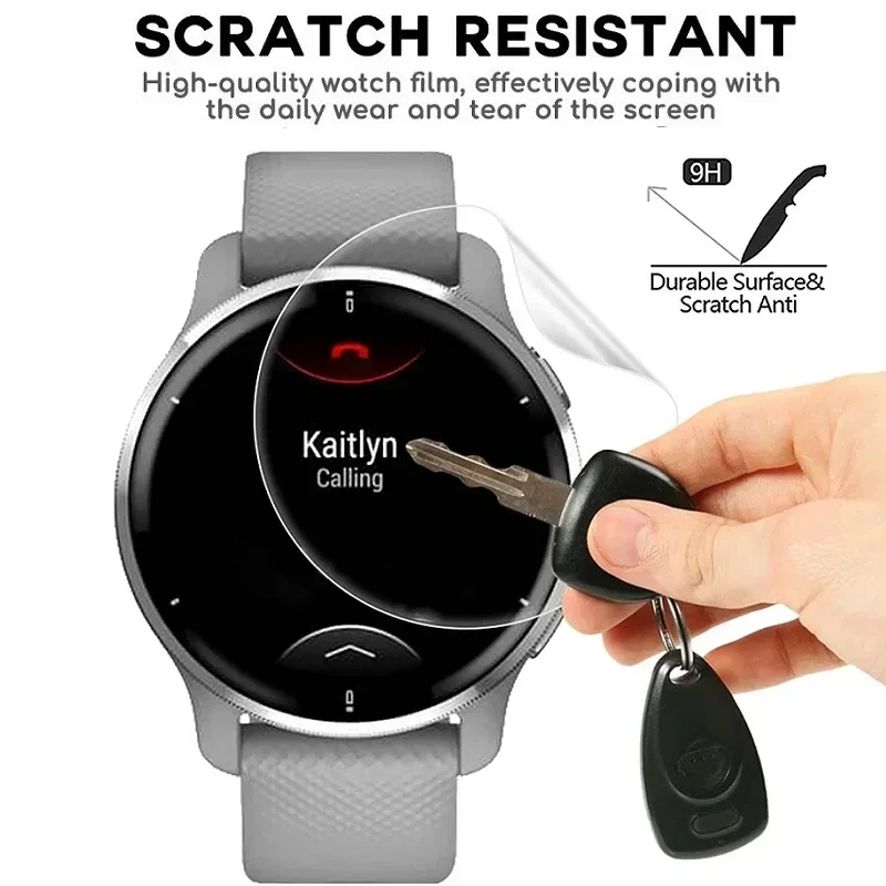 Garmin Venu 3 3s 2 2s 보호 필름 용 하이드로 겔 필름 Garmin Venu2 Venu3 용 소프트 TPU 안티 스크래치 화면 보호기 유리가 아님