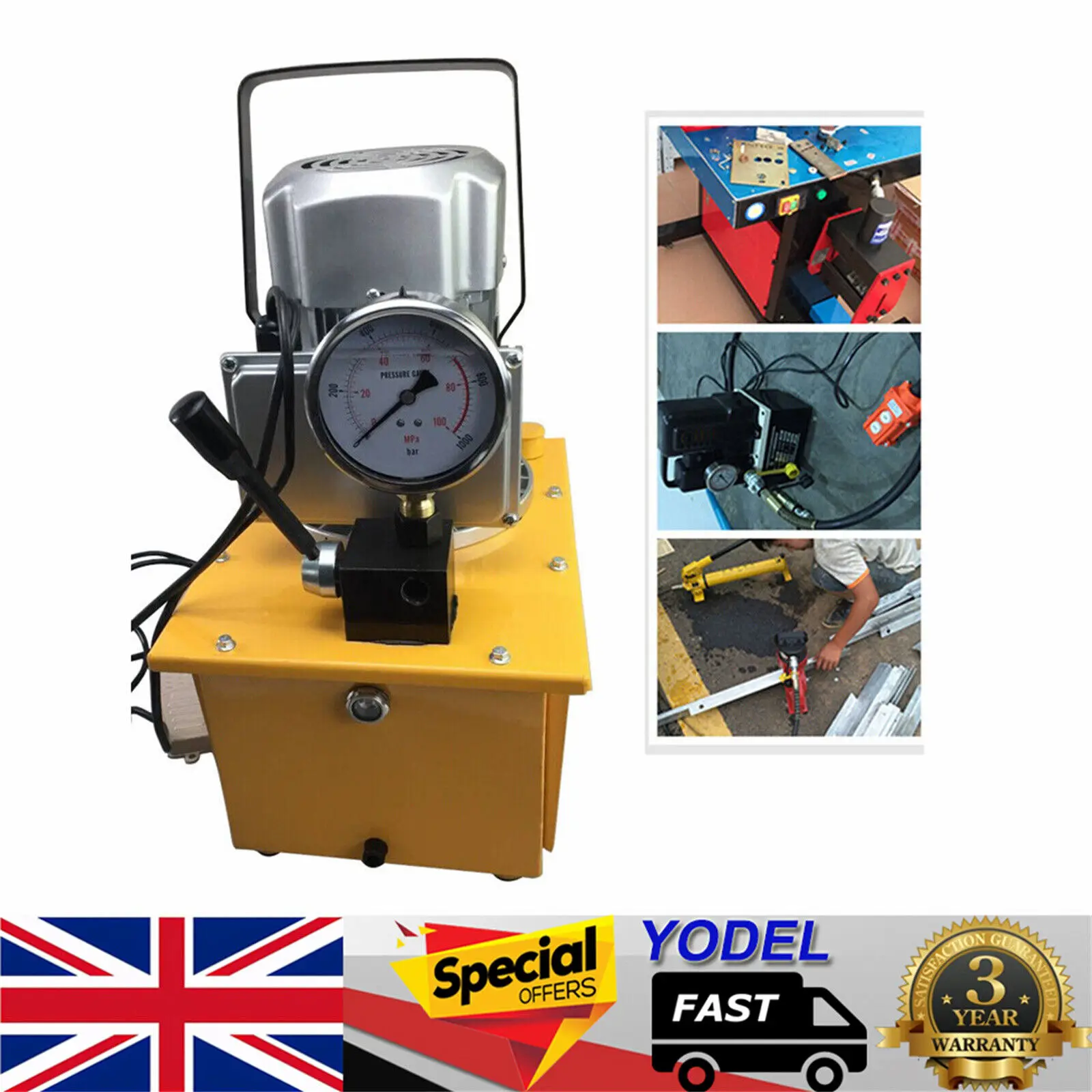 750W Electric Driven Hydraulic Pump Machine 2-70Mpa Jack Split Hydraulic Pump