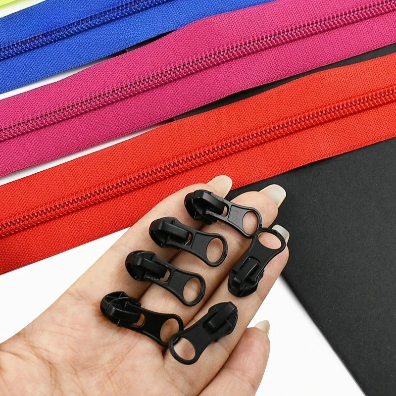 3-10M 5 #   Wasserdichter Nylon-Reißverschluss pro Meter, umgekehrter Reißverschluss, Kunststoff-Reißverschlüsse, Spulenbeutel, Reißverschlüsse, Reparaturset, DIY-Nähzubehör