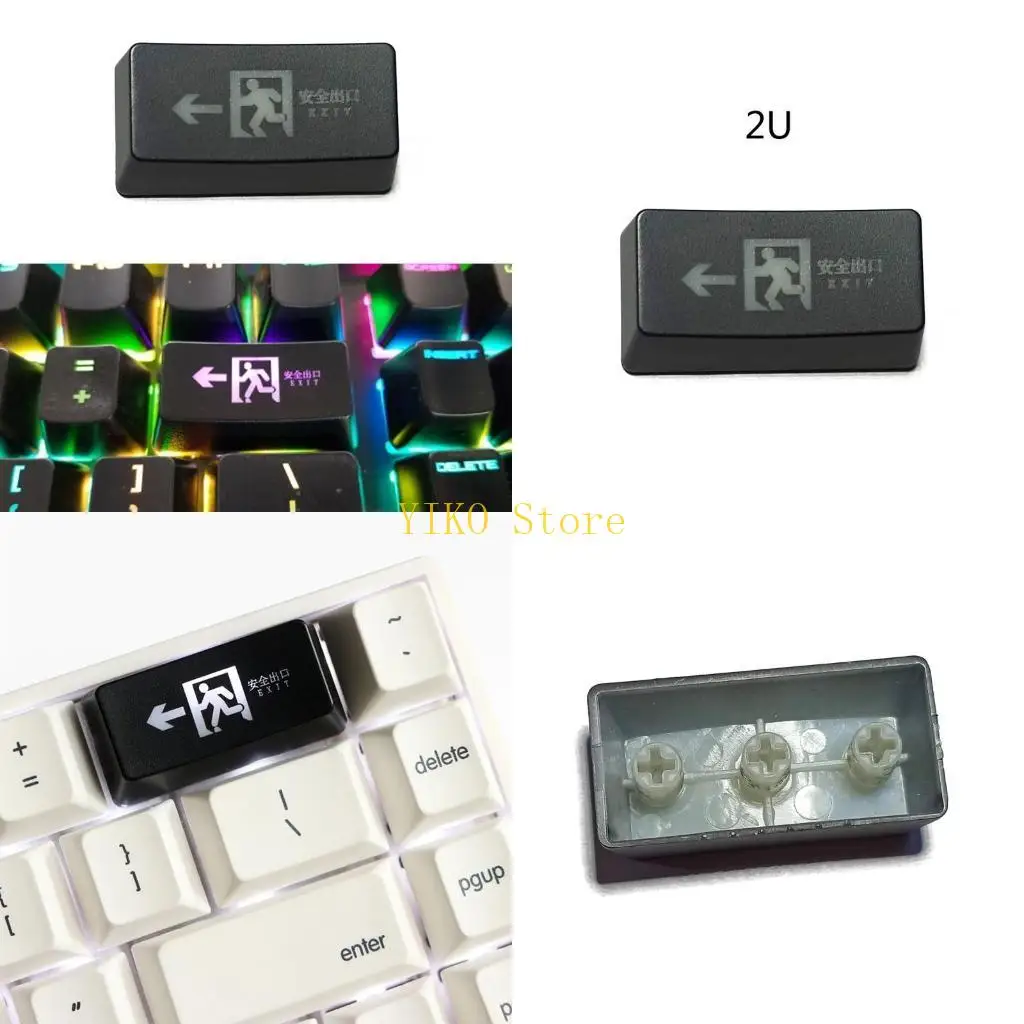 

K32C 2U Backspace Keycap Светящиеся колпачки для переключателей MX Механическая клавиатура