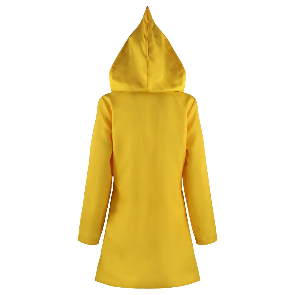 Anime Little Nightmares Six Cosplay Fantasia, Impermeável Unisex, Manto, Mascarada de Halloween, Party Prop, Uniforme do Jogo de Terror, Moda