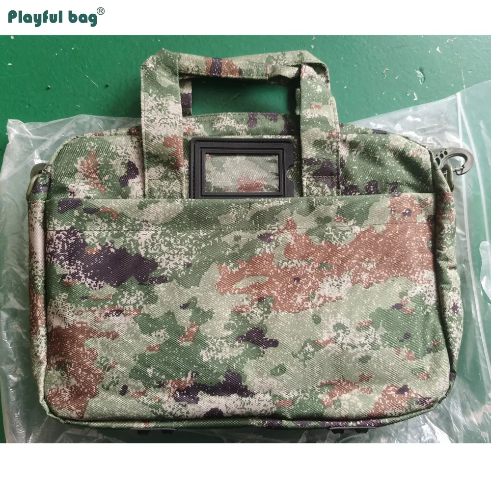 Camouflage Tote Bag Document Computer Bag Army Fan Messenger Bag High Quality Waterproof Oxford 900D AMB236