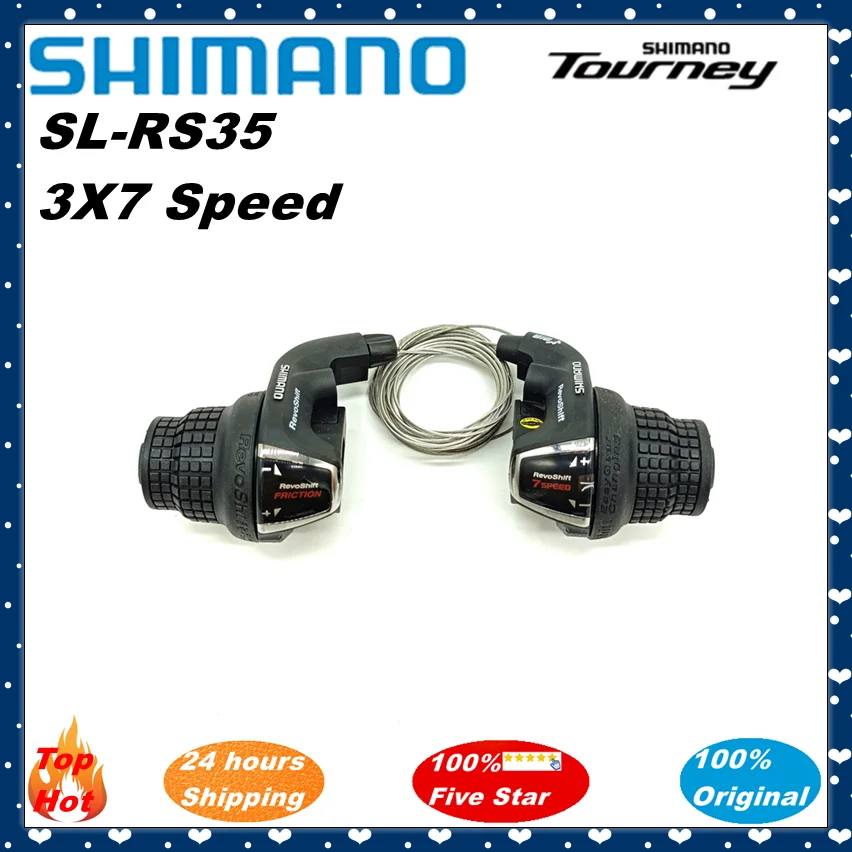 Shimano Tourney SL-RS35 3x6s /3x7s 18 Vitesses 21 Vitesses VTT Vélo Twist Shifter Levier Pièces De Vélo